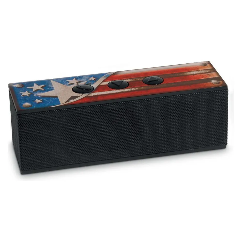 Bigben BT01USA Tragbarer Lautsprecher Mono Schwarz, Blau, Rot, Weiss