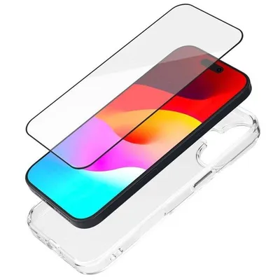 Bigben Connected TPU-Hülle transparent mit 9H Glas für iPhone 17