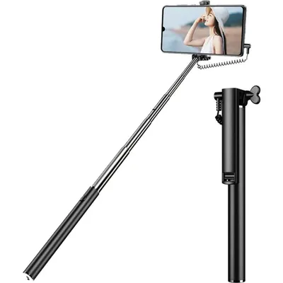 Selfie-Stick Bigben Connected SELFIESTICKMINIV2B Schwarz Silber 14 cm für Smartphones