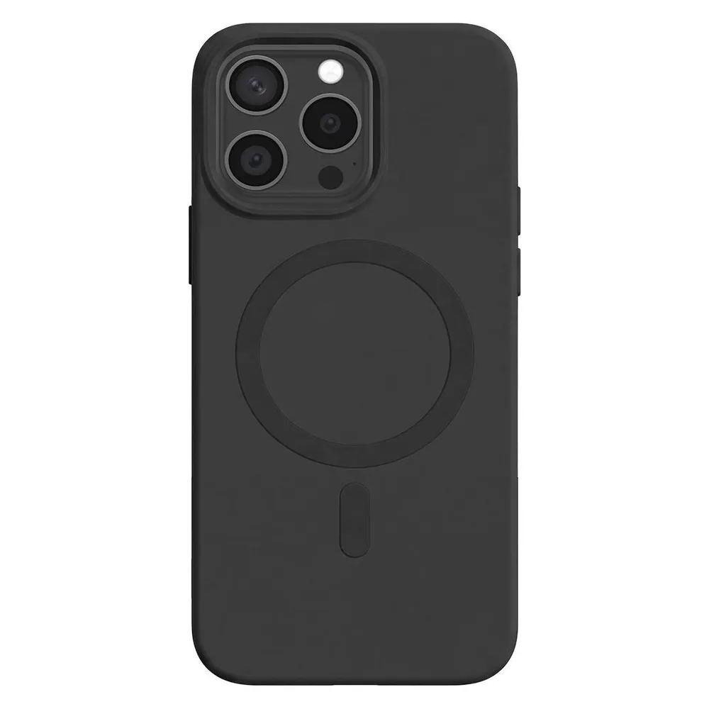 Bigben Soft Case mit MagSafe Handy-Cover für Apple iPhone 15 Pro schwarz