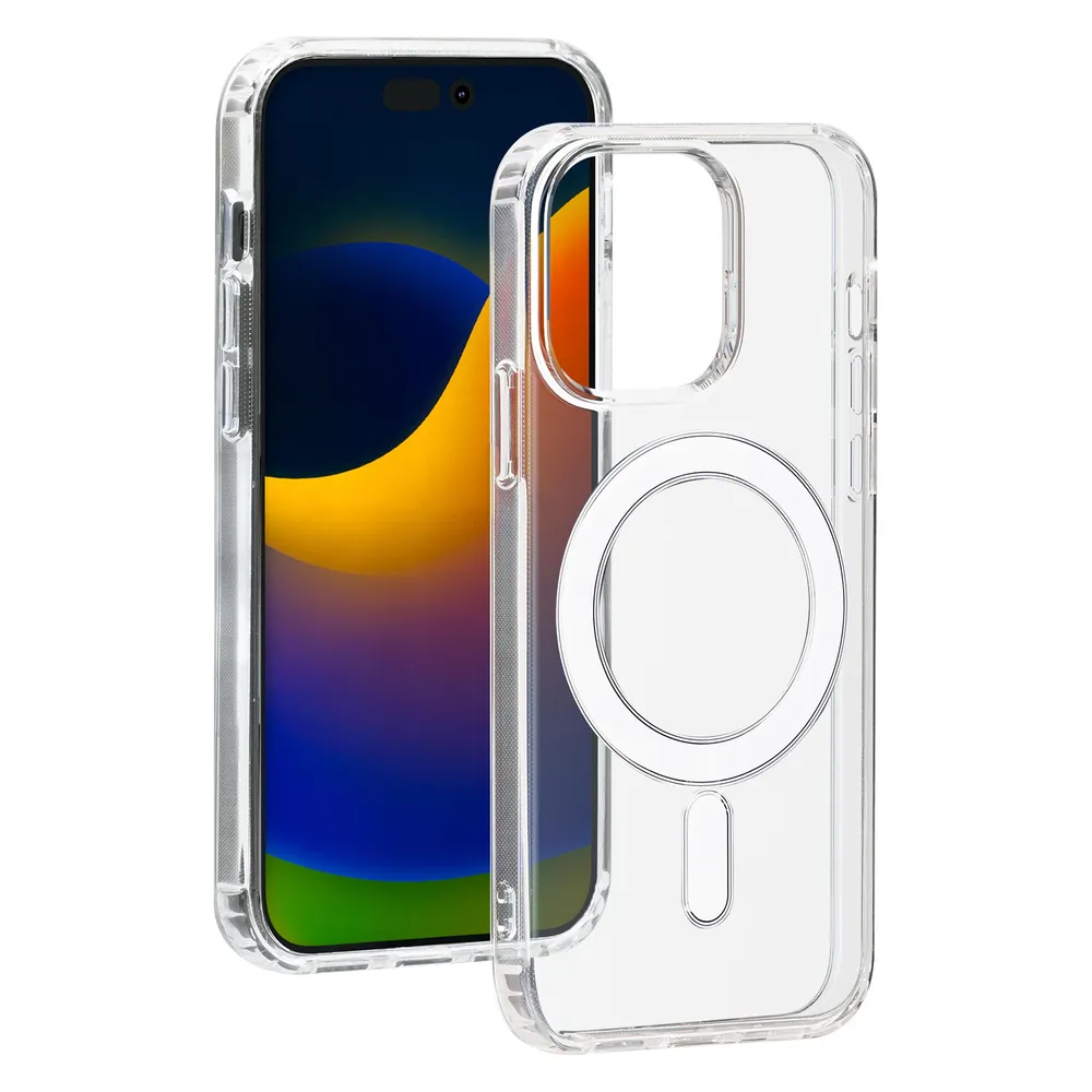 Bigben Hybrid Case mit MagSafe Handy-Cover für Apple iPhone 15 Pro Max transparent
