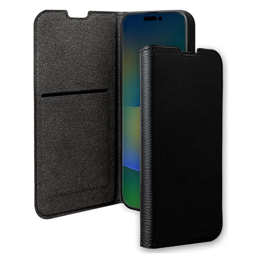 Bigben Hülle für Apple iPhone 15 Pro Folio Wallet mit Kartenhalter und Videounterstützung
