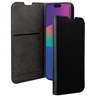 BigBen Folio Wallet Hülle Mikrofaser Schwarz Magnetisch für iPhone 17 Air