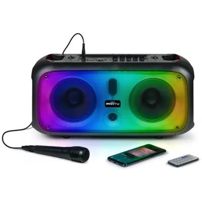 Thomson PARTYBTHPLH LED-Bluetooth-Lautsprecher mit Mikrofon 200 W