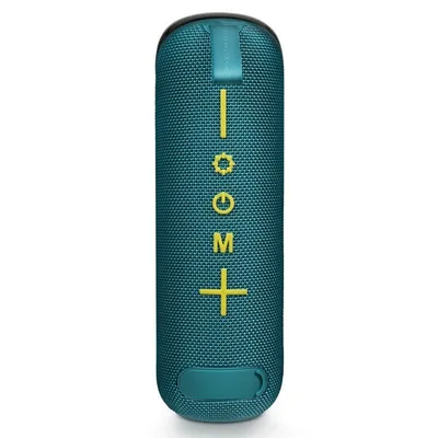 Tragbarer Bluetooth-Lautsprecher BigBen Tube mit Lichteffekten, 30 W, Blau