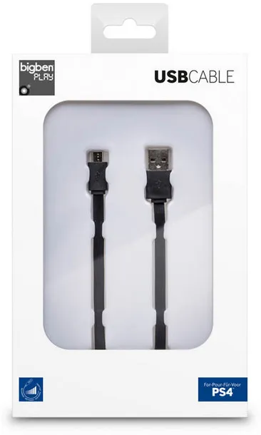 PS4 Ladekabel, 3m, schwarz Playstation-Zubehör