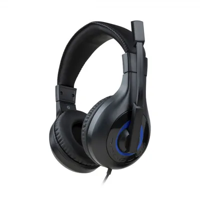 BigBen kabelgebundener Stereo-Kopfhörer für PC/PS4/PS5, Schwarz