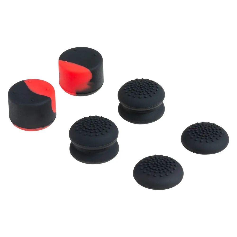 Daumengriff BIGBEN NACON PS5THUMBGRIP Silikon Schwarz Rot 6 Stück