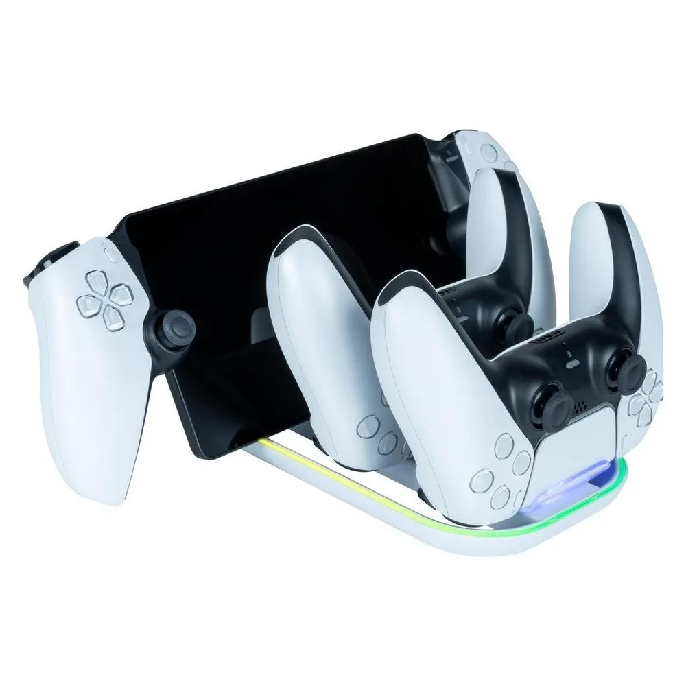 Ladestation Bigben PS5TRIPLECHARGER Weiss Schnellladung 2 Controller