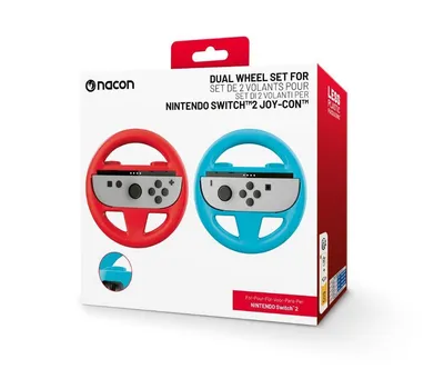 Set mit zwei Lenkrädern für Joy-Cons, der Nintendo Switch 2 Konsole