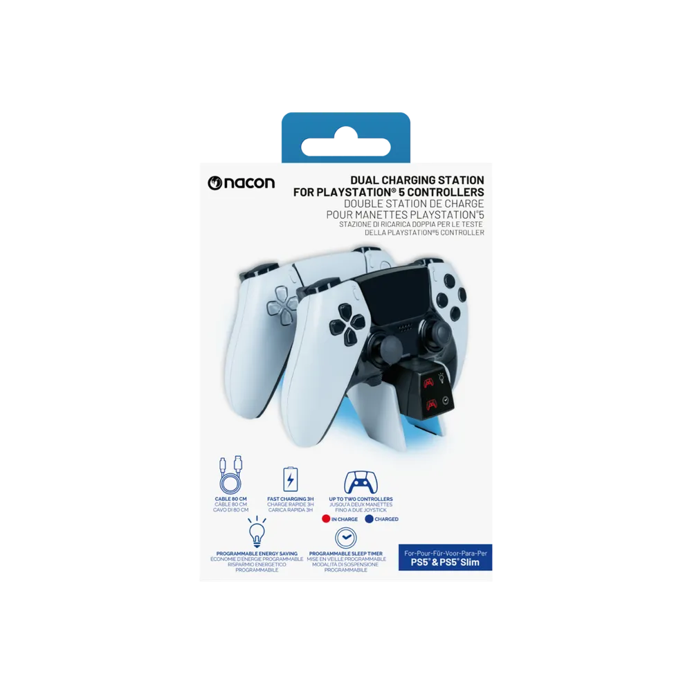 USB Dual-Charger V4 für PS5 Controller, Schwarz/Weiß
