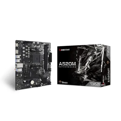 Motherboard Biostar A520MT AMD A520 Sockel AM4 DDR4 Micro-ATX kein WiFi RAID