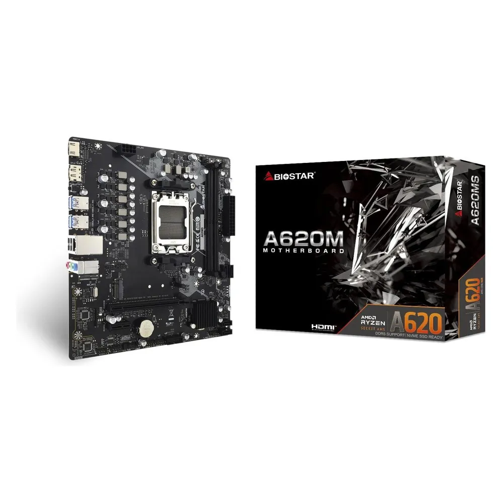 Mainboard Biostar A620MS DDR5 AM5 für AMD Ryzen 7000 8000 9000 Series Mainboard Biostar A620MS DDR5 AM5 für AMD Ryzen 7000 8000 9000 Series