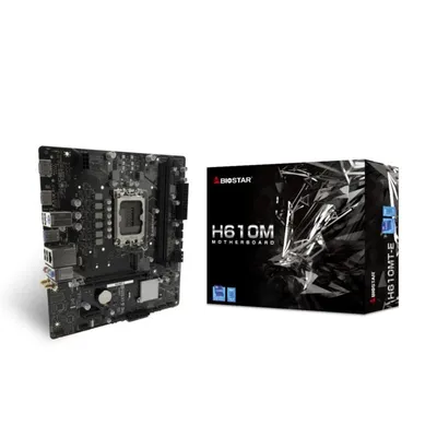 Motherboard Biostar H610MT-E H610 LGA1700 DDR4 Micro-ATX Kein WiFi 64GB M.2 SATA PCIe