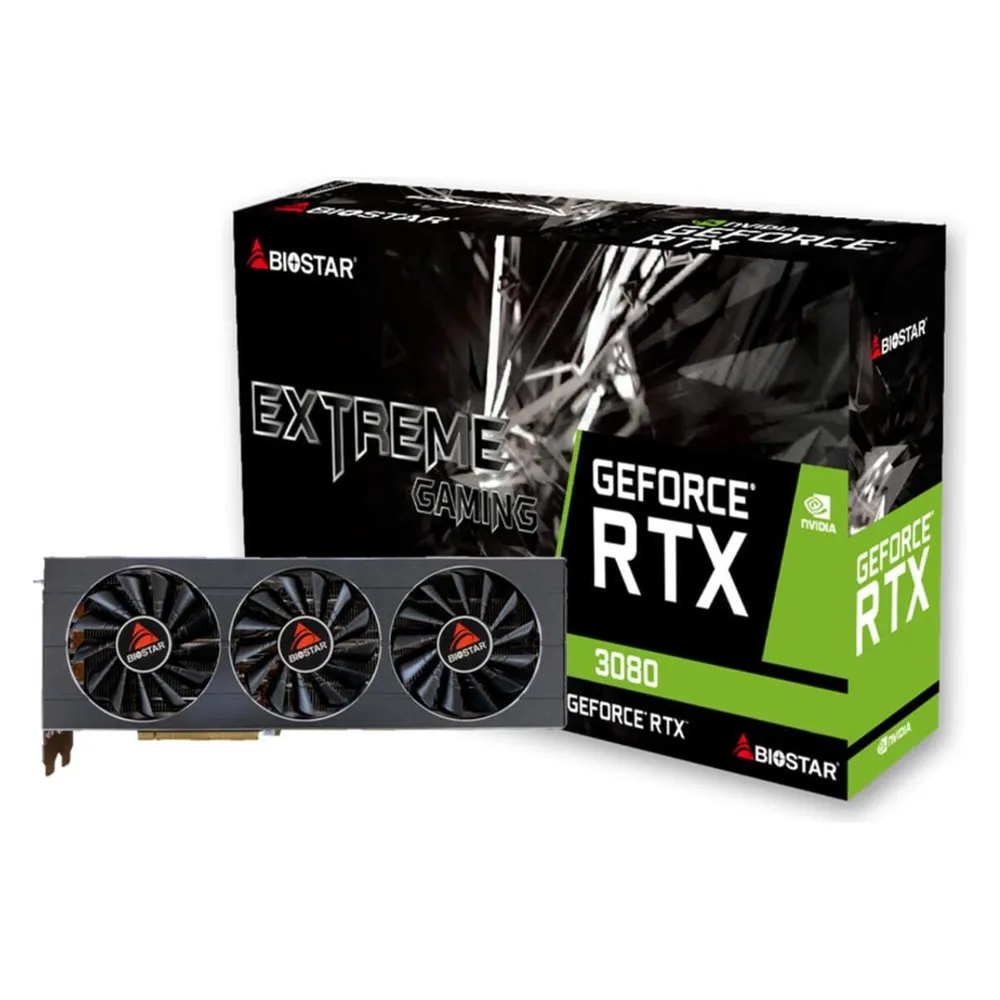 Grafikkarte Biostar GeForce RTX 3080 10GB GDDR6X Triple Lüfter