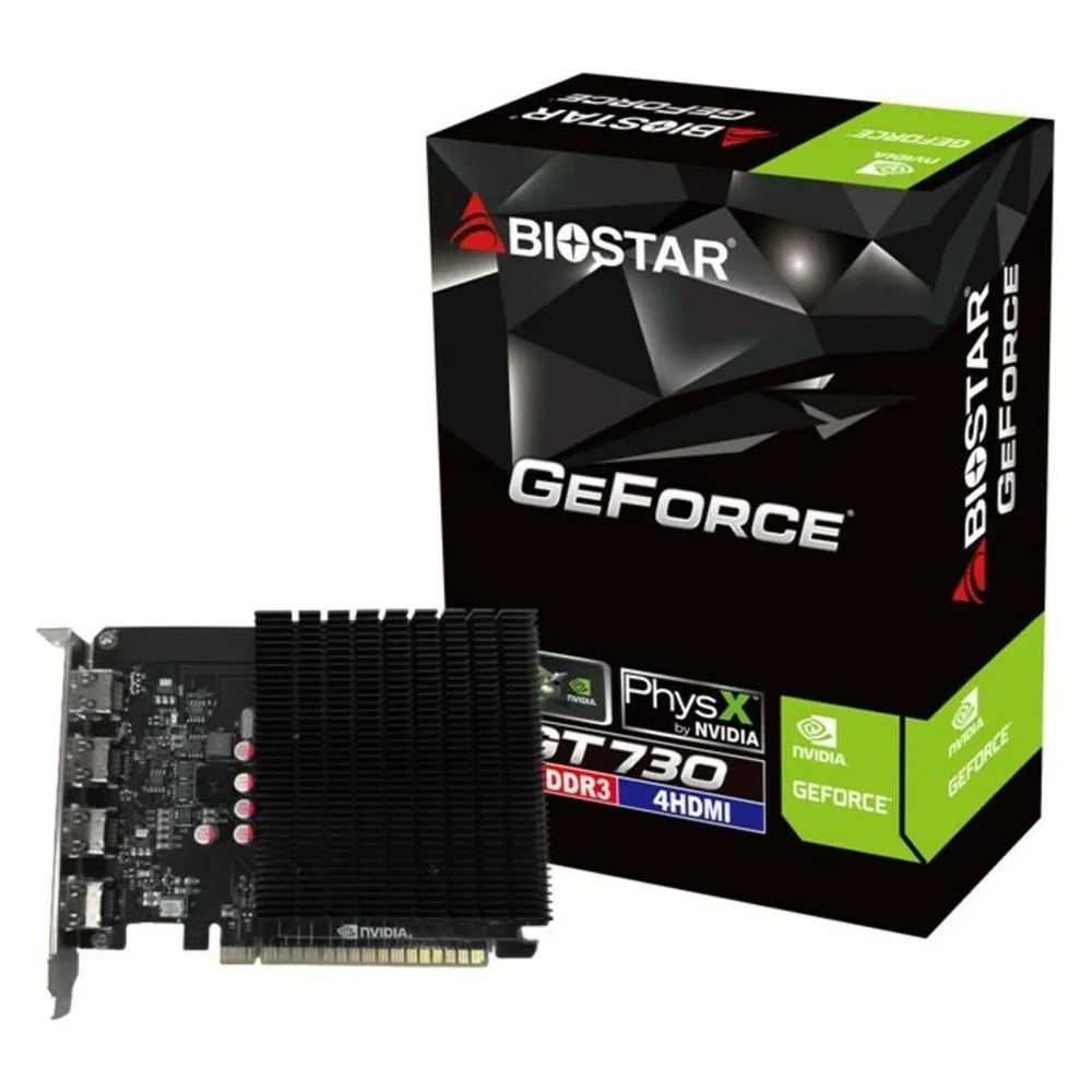 Grafikkarte Biostar GeForce GT 730 4GB GDDR3 Passiv