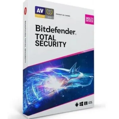 Sicherheitssoftware Bitdefender Total Security Multigerät 5 Geräte 1 physische Lizenz