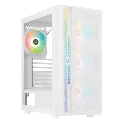 PC-Gehäuse BitFenix Apollo BFC-APL-300-WWGXW-4A Weiß ARGB Glasfenster Mesh Front