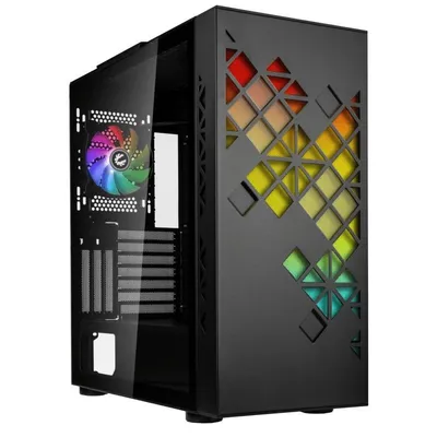 BitFenix Tracery gehärtetes Glas USB-C ARGB Schwarz
