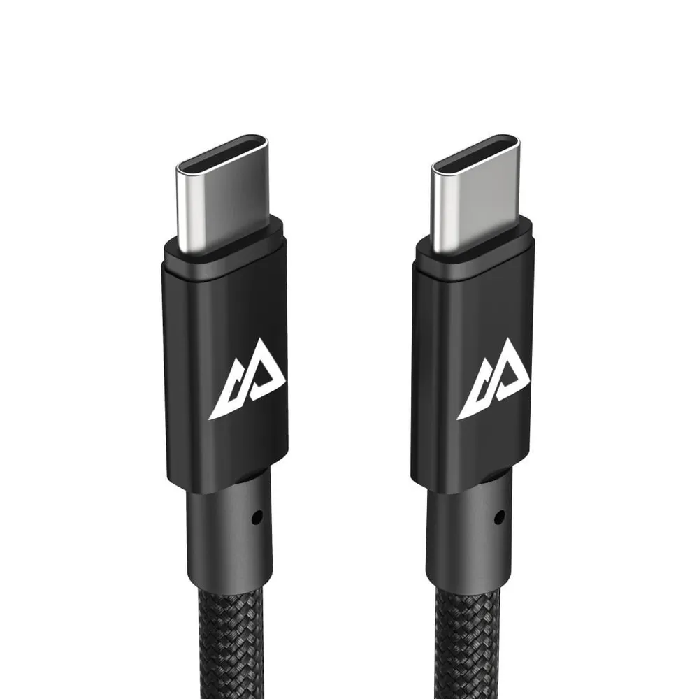 Ladekabel, USB-C - USB-C, 100 W, 10 Gbit/s, 1,2 m, Schwarz
