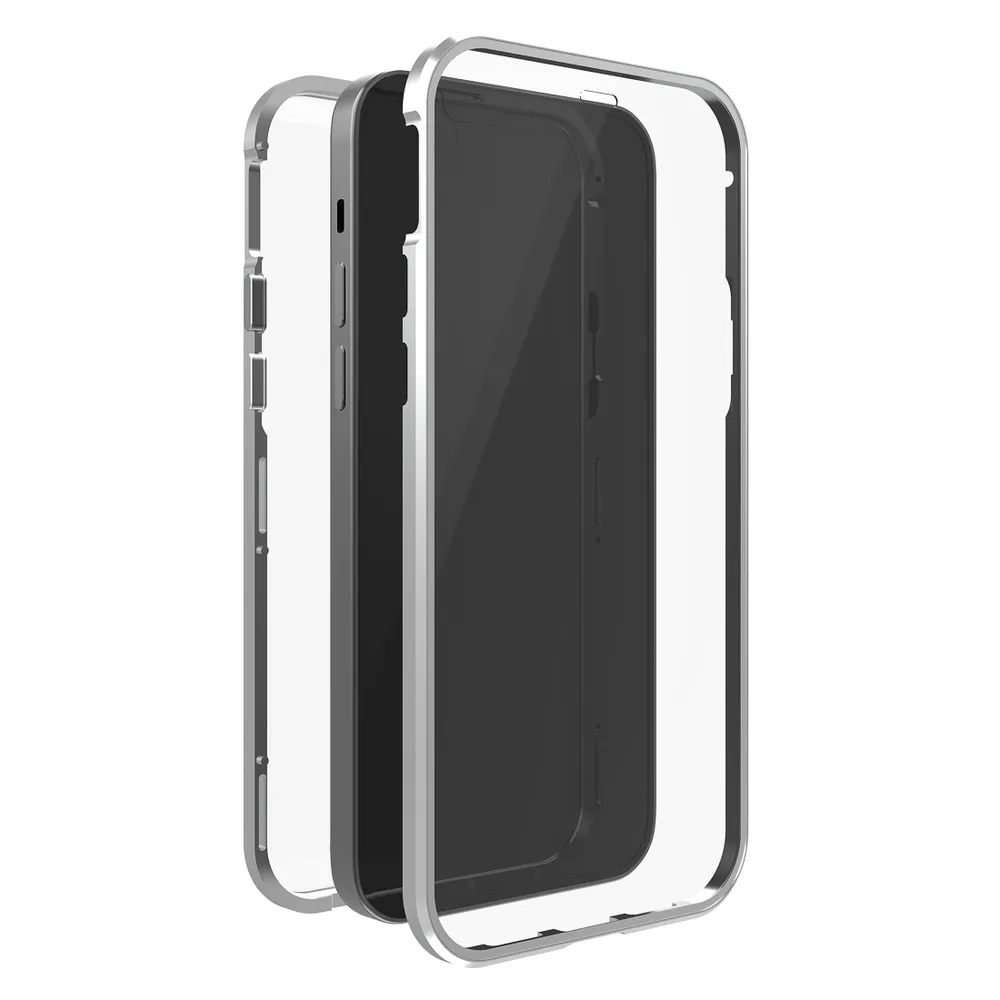 "Cover ""360° Glass"" für Apple iPhone 14 Pro Max, Silber (00215191)"