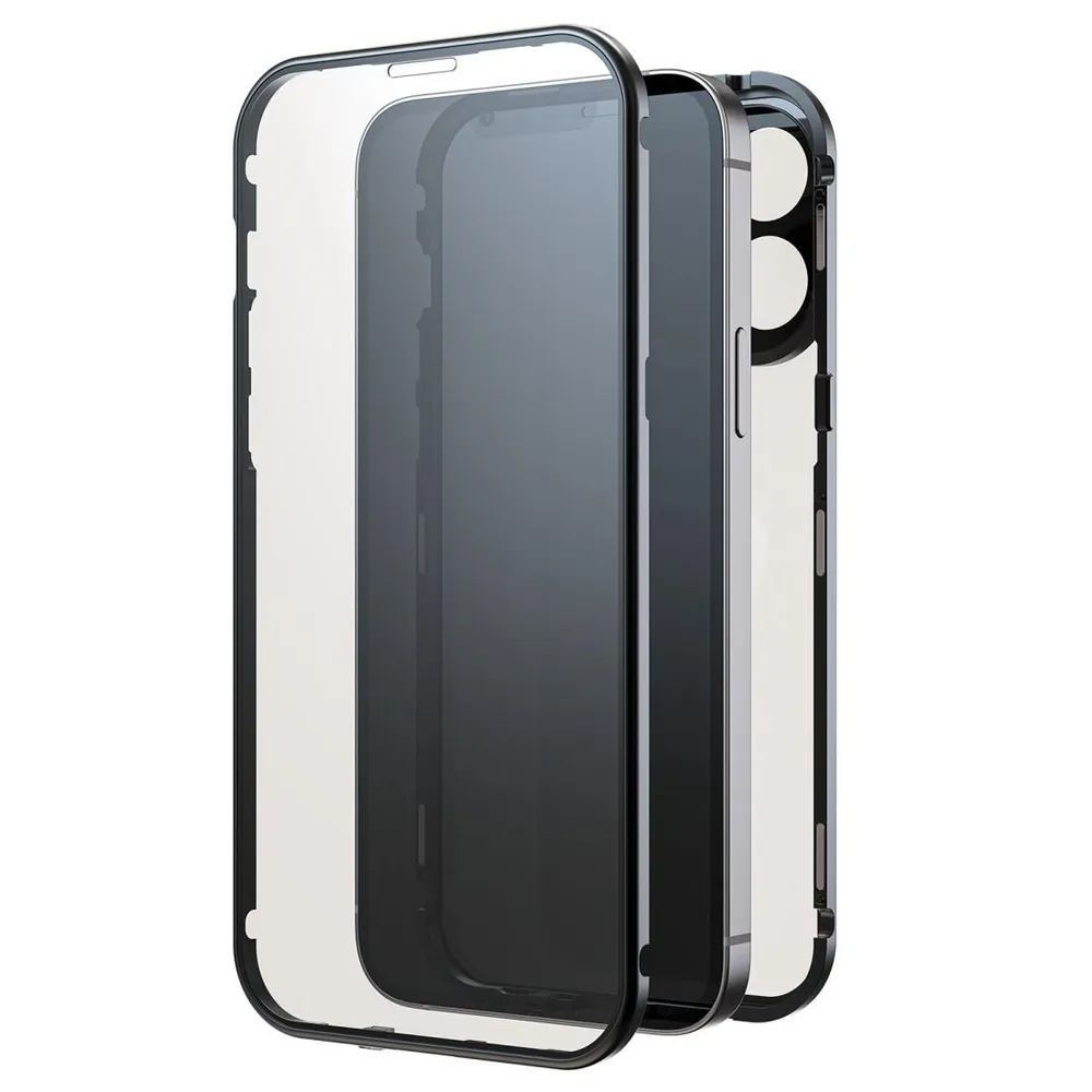 "Cover ""360° Glass"" für Apple iPhone 16 Pro Max, Schwarz (00228100)"