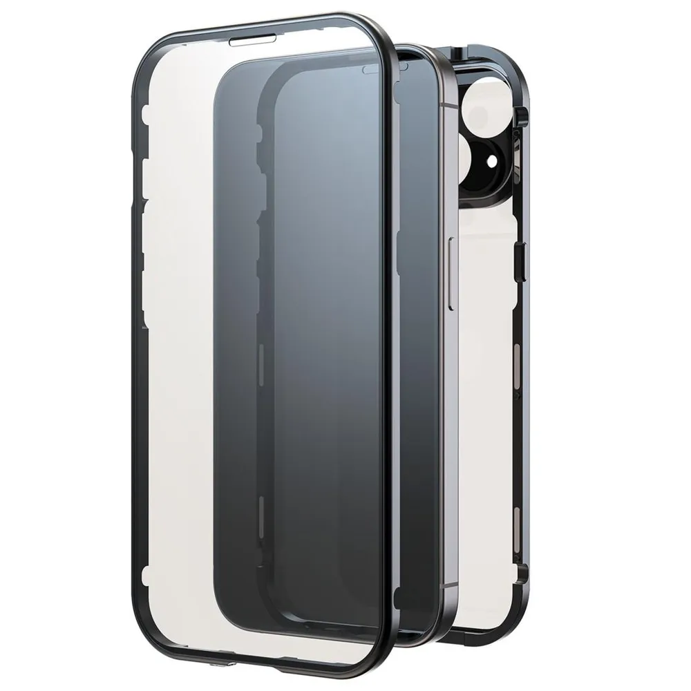 "Cover ""360° Glass"" für Apple iPhone 16, Schwarz (00228084)"