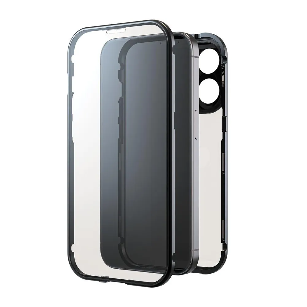 "Cover ""360° Glass"" für Apple iPhone 16 Pro, Schwarz (00228092)"