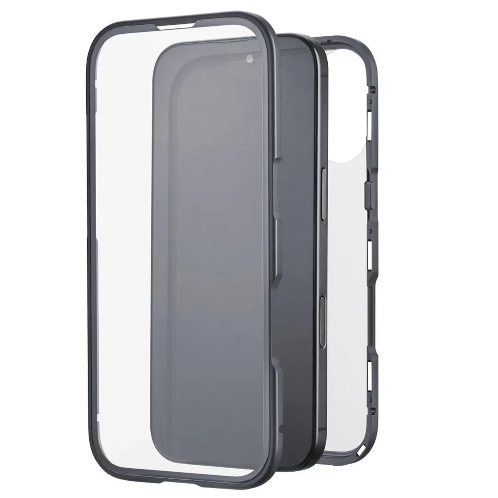 "Cover ""360° Glass"" für Apple iPhone 17, Schwarz (00177934) Handyhülle"