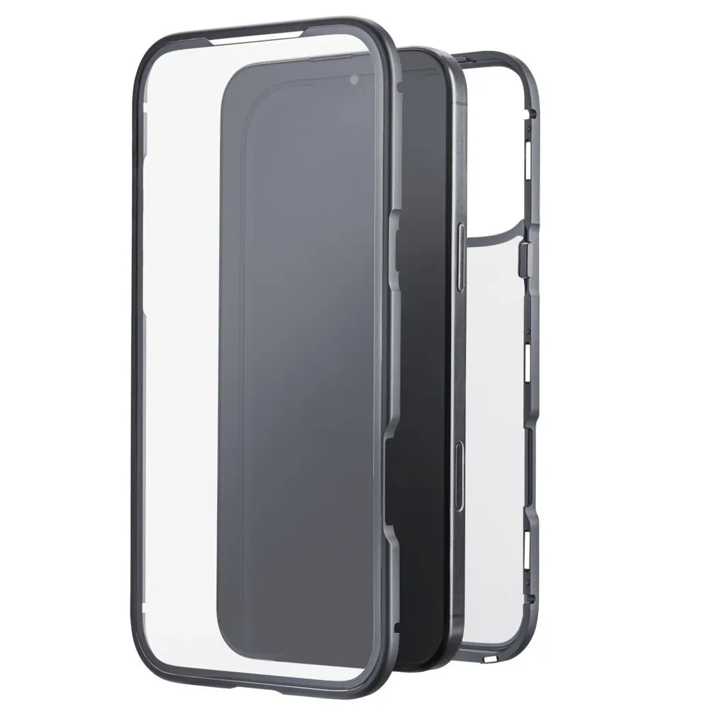 "Cover ""360° Glass"" für Apple iPhone 17 Pro Max, Schwarz (00080459) Handyhülle"