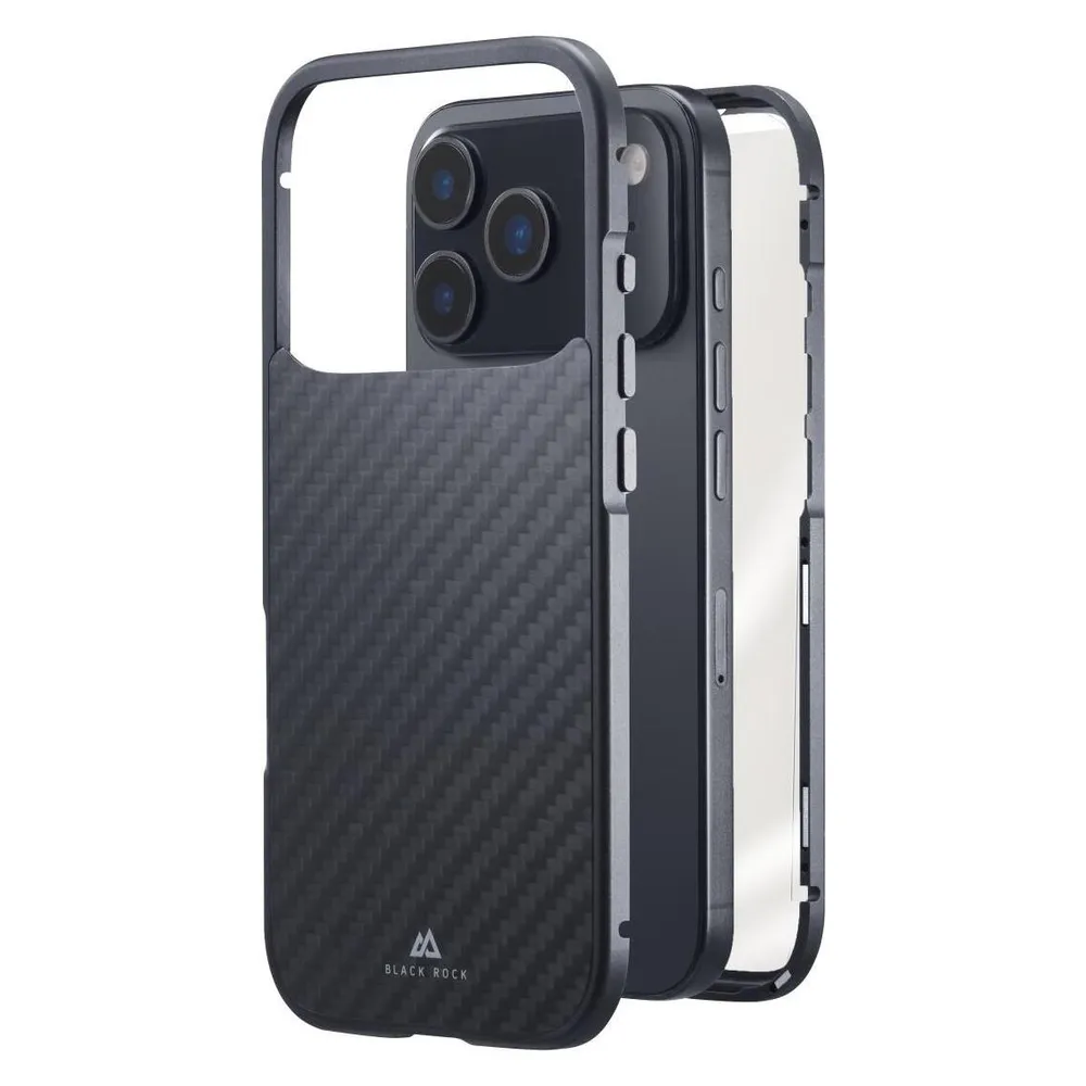 Cover "360° Glass" für Apple iPhone 17 Pro, Real Carbon