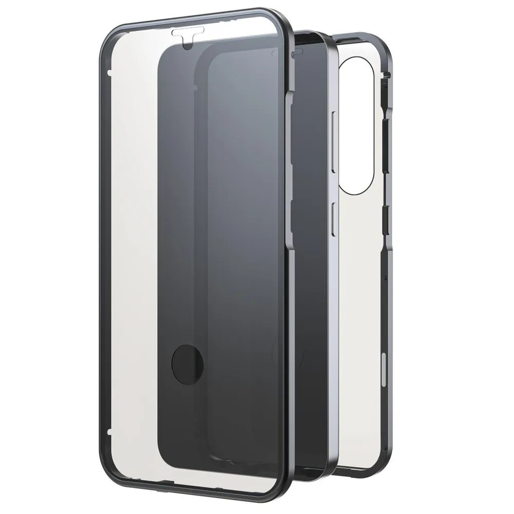 "Cover ""360° Glass"" für Samsung Galaxy S24, Schwarz (00226137) Handyhülle"