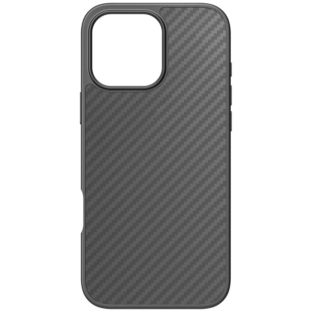 "Cover ""Robust Carbon"" für Apple iPhone 16 Pro Max, Schwarz (00228097)"