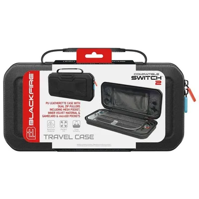 Blackfire Deluxe Travel Case Schwarze Tragetasche für Nintendo Switch 2