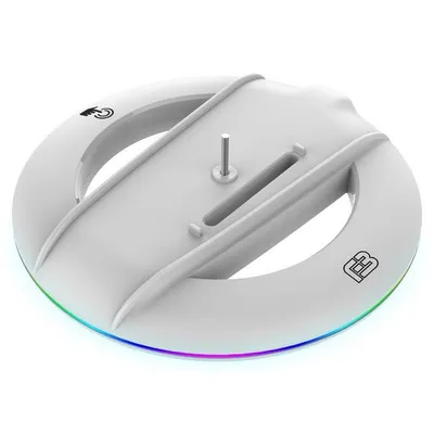 Blackfire Weißer RGB-LED-Vertikalständer für PS5 Slim