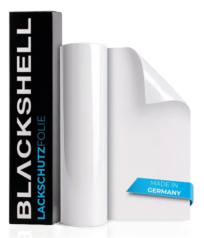 Blackshell Schutzfolie Transparente und Matt Schwarze Lackschutzfolien Zuschnitte, Lackschutzfolie für alle glatten Oberflächen, 150µm, Steinschlagschutz