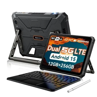 Tablet Blackview Active 12 Pro WiFi + 5G 11" 12GB 256GB Schwarz mit Tastatur