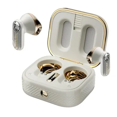 Blackview Airbuds K2 kabellose Bluetooth 6.0 Kinderkopfhörer mit Tierdesign, weiß gold
