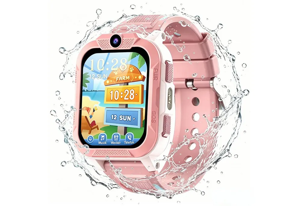 blackview 2026 Kinderuhr 4G LTE GPS Kamera Videoanruf 1,85 Zoll 5–16 Jahre Smartwatch, 1,85", GPS+LBS+WiFi, 4G-LTE, IP68, Knips-Freunde, mit Taschenlampe