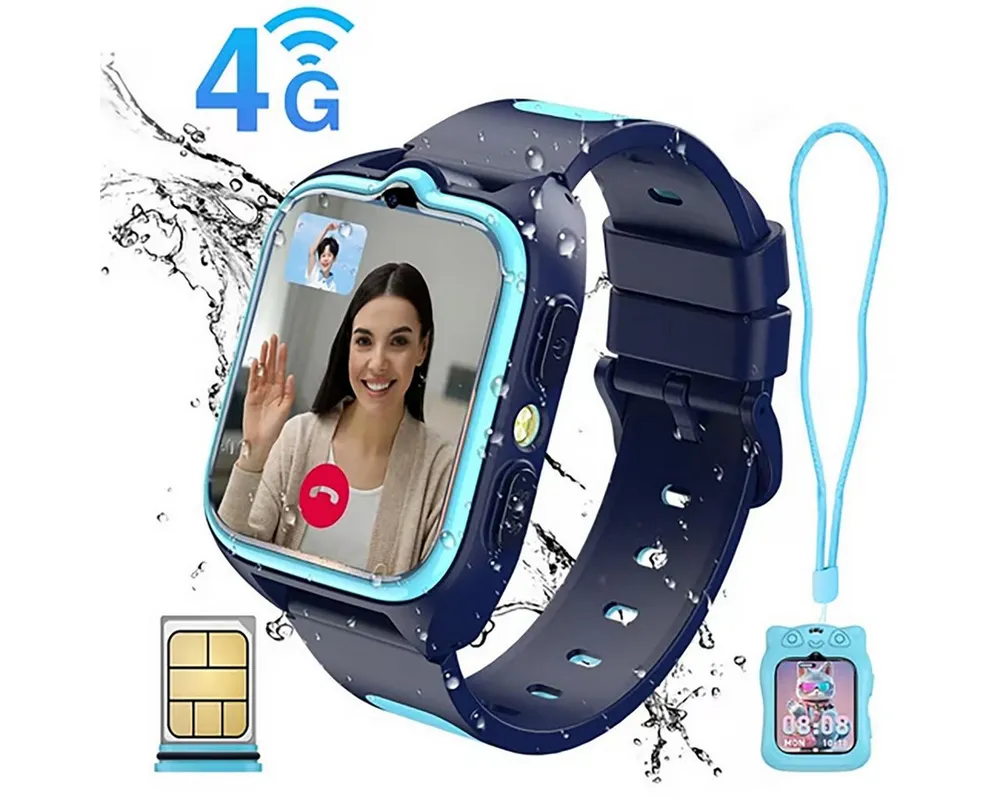 blackview 2026 Neues Kinderuhr 4G LTE GPS Kamera Videoanruf 1,75 Zoll Smartwatch, 1,75", GPS+LES+WiFi, IP68, SOS, 800mAh, Knips-Freunde