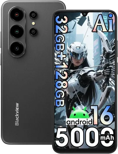 blackview Blackview Android 16 WAVE 10 (32+128) AI Smartphone (6.88 Zoll, 32 MP Kamera, Fingerabdruck, Dual SIM 4G, Android 16)