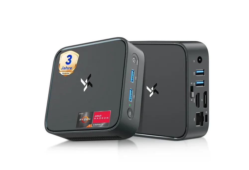 blackview Huidun H80 AMD Ryzen 5 3500U(4C/8T) 16GB RAM 512GB SSD Mini-PC (AMD AMD Ryzen 5 3500U, AMD Ryzen 5 3500U, 16 GB RAM, 512 GB SSD, Windows 11 Pro, WiFi 5 gaming PC, HDMI, 300g)