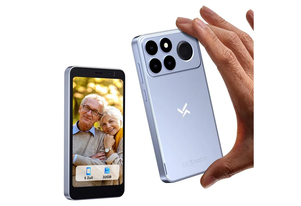 blackview NOTE 10 Kleinhandy Ohne Vertrag 5 Zoll, 9GB+32GB, Face ID Smartphone (5 Zoll, 32 GB Speicherplatz, 4G Dual SIM, Face ID, Bluetooth, Augenschutz, Für Senioren und Kinder)