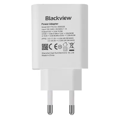 Blackview USB-C-Ladegerät 45 W Quick Charge 3.0 Weiß