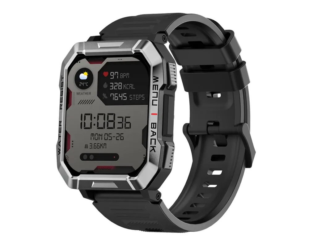 blackview W60 2,01" IP68 Smartwatch (2.01 Zoll), Fitness Tracker, Gesundheitsfunktionen, Wasserdicht, für Android IOS
