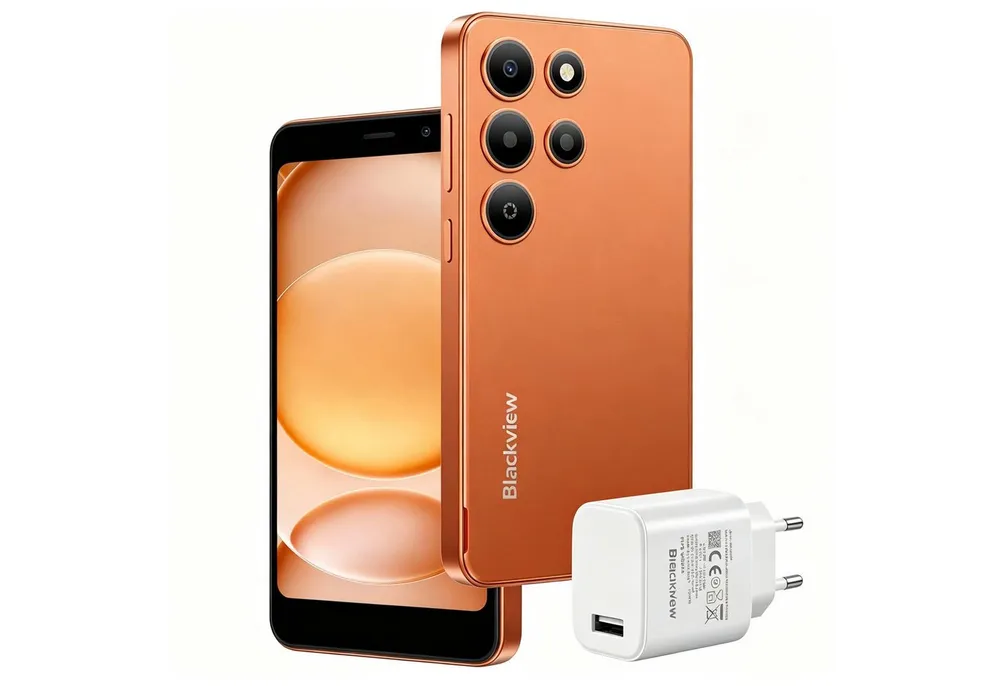 blackview WAVE2C 5‘’ Handy ohne Vertrag, Android 16, 32GB, mit Charger/Hülle Smartphone (5 Zoll, 32 GB Speicherplatz, 4G Dual SIM, Face ID, 1080P-Video, Google Lens, mit Ladegerät)