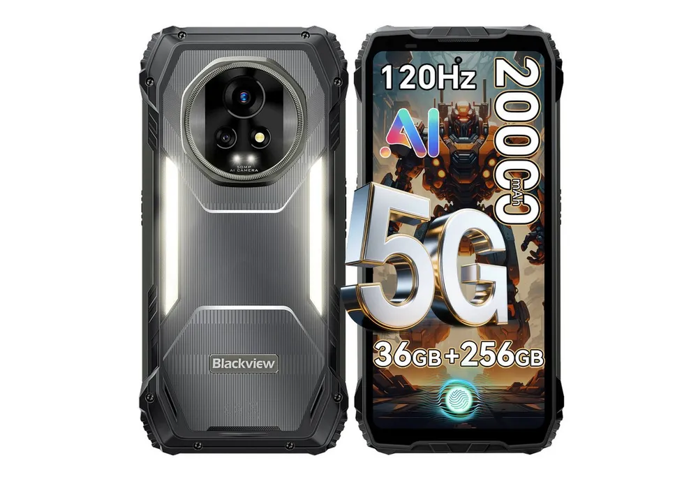 blackview XPLORE 2: Mit eSIM – Dual 50MP, 3.2K AMOLED, 20.000 mAh, 5G Outdoor Smartphone (6.73 Zoll, 256 GB Speicherplatz, 50 MP Kamera, 6.73", 120Hz, 4K, 5G, 20000mAh& 120W, Dual 50MP+20MP)