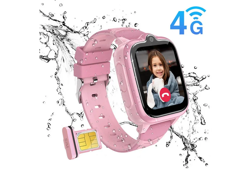 blackview Z10 Kinderuhr mit GPS und 4G, Installierbare APP Smartwatch (1,83 Zoll), 1,83", 8GB, GPS+LES+WiFi, 4G-LTE, IP67, SOS, Bluetooth