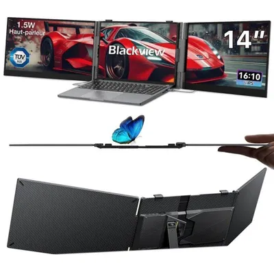 Monitor Blackview DCM5 14" FullHD 60Hz IPS Doppelbildschirm USB-C Ultradünn