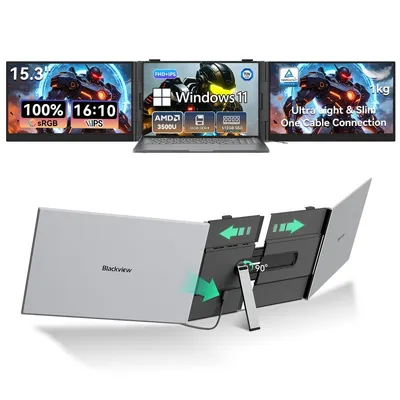 Blackview DCM8 Pro Monitor 15,3 Zoll FullHD IPS 60Hz USB-C Reverse Charging TÜV Low Blue Light